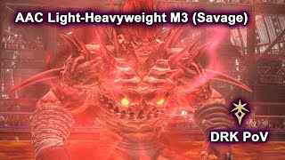 M3S Clear  DRK MT PoV  AAC LightHeavyweight M3 Savage  FFXIV [upl. by Nossila]