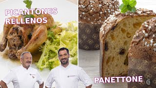 PICANTONES rellenos y PANETTONE con Joseba y Karlos Arguiñano  Cocina Abierta [upl. by Bortz]