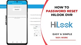 HiLook DVR Password Reset [upl. by Rustice]