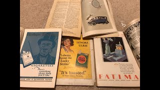 Unintentional ASMR Very Rare 1920s Magazines With Beautiful Advertisements [upl. by Devora]