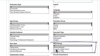 PeerReviewed Empirical Articles  Searching APA PsycInfo on EBSCOhost [upl. by Cida]