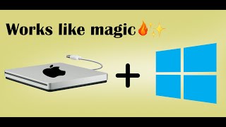 Apple SuperDrive with Windows 10 Tutorial  Works Like Magic 🔥 [upl. by Ahsemo995]