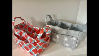 How to sew a three way divided organizer caddy [upl. by Ykceb]