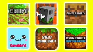 Minecraft vs Craftsman Crafting and Building vs Minicraft vs Multicraft vs Lokicraft vs Mastercraft [upl. by Graniah]