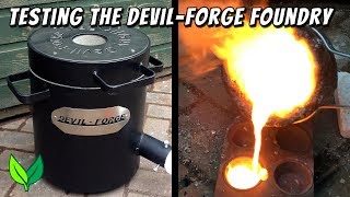 DevilForge foundry put to the test in a bronze amp aluminium metal melt off by VOGMAN [upl. by Aicetal]