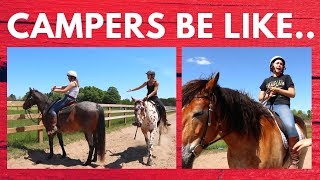 Types of Equestrians at Horse Camp🐴 [upl. by Hendel]