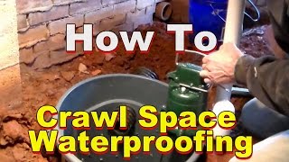 DIY Complete Crawl Space Sump Pump Install [upl. by Ardisi]