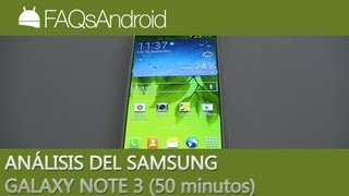 Análisis del Samsung Galaxy Note 3 en español LA REVIEW [upl. by Anatollo]