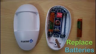 How to Change Batteries in Fortress Security SystemsWireless Motion Sensor [upl. by Sivolc]