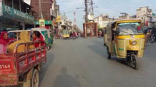 Banni Chowk Rawalpindi amp Jamia Masjid road Shoe Market  Bike Tour  No Copyright  Free Video [upl. by De Witt]