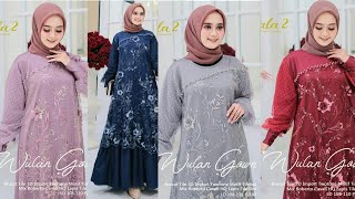 Model Baju Gamis Brokat Terbaru 2025 Wulan Cocok Buat Pesta Komdangan [upl. by Radbun]