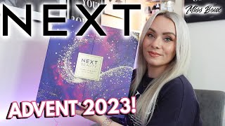 NEXT BEAUTY ADVENT CALENDAR 2023 UNBOXING  £95 WORTH £355 ✨ MISS BOUX [upl. by On831]