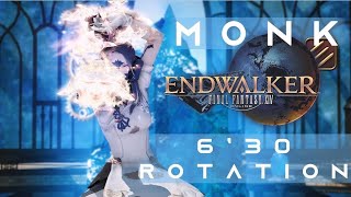 FFXIV EW  Monk  60  6m30 Rotation Opener Double RP  FR EXPLICATION [upl. by Dnomso146]