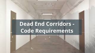 What is a dead end corridor and How to avoid one in your project IBC 20104 [upl. by Anavoj]