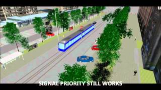 Tram priority in VISSIM [upl. by Andriette407]