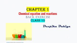 corrosion rancidity chapter 1 back exercise class 10 science [upl. by Perceval]