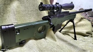 L96AWM Spring Type Airsoft Sniper Rifle quotBest Online Springer Budget Airsoftquot Review and Testfire [upl. by Buller653]