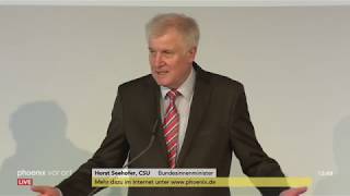 Innenministerkonferenz AbschlussPK ua mit Horst Seehofer am 08072018 [upl. by Aihsat]