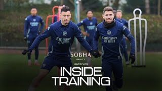 A BIG LONDON DERBY AWAITS  INSIDE TRAINING  The Gunners prepare for Chelsea  Premier League [upl. by Landing678]