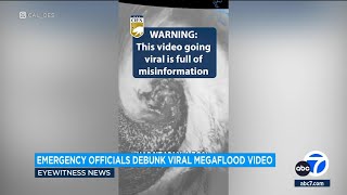 Video warning of California megaflood is debunked by emergency officials [upl. by Chemaram]