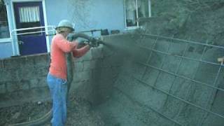 Veterans concrete  Shotcrete retaining wall [upl. by Shani819]