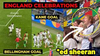 Ed Sheeran and England fans reactions to Bellingham goal and Harry Kane goal vs Slovakia [upl. by Nasya577]