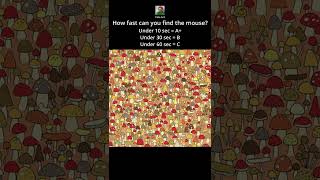 How FAST can you FIND the mouse 🐭 optical illusion shorts opticalillusion [upl. by Corey454]