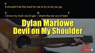 Dylan Marlowe  Devil on My Shoulder Guitar Chords cover [upl. by Ellehsat]