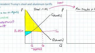 How will president Trumps proposed steel tariffs affect YOU AP Micro  IB Econ tariff lesson [upl. by Lirbaj]