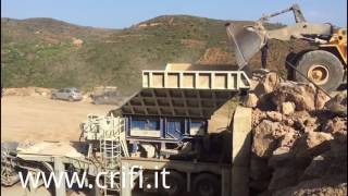 MOBILE CRUSHING PLANT ALGERIA CRIFI  INSTALLATION DE CONCASSAGE [upl. by Eyatnod]