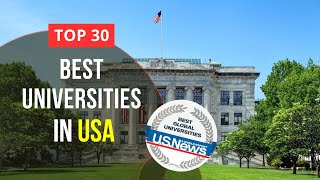 Top 30 Best Universities in USA  US News University Rankings [upl. by Johnstone]