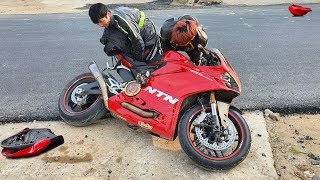 NTN  Bị Tai Nạn Moto Ducati 959 accident at 300 kmH [upl. by Oeramed]