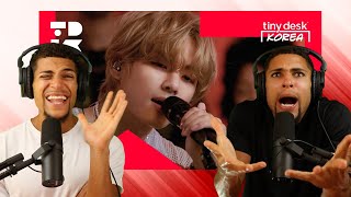 V of BTS Tiny Desk Korea Reaction PERFECTION [upl. by Janina]