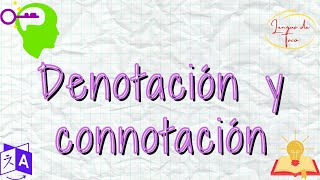 Denotación y connotación [upl. by Yllime]