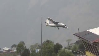 Lukla Airport  Aborted Landing [upl. by Mullac]