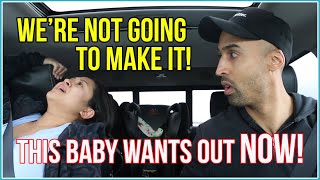 mom gave birth to our baby in the car real footage [upl. by Elinor]