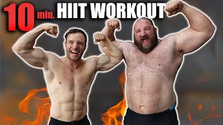 10 Min Anfänger HIIT Workout für Zuhause  Sascha Huber [upl. by Anaele]