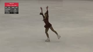 2024 Canadian National Skating Championships Junior Women Lulu Lin [upl. by Emlin]