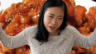 Chinese Girl Tries American Chinese Food [upl. by Ayhtin428]