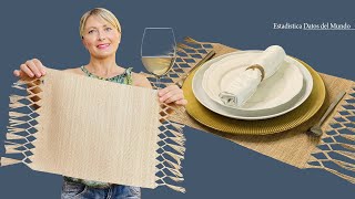 DIY Jute Placemats Decorate Your Table  2021 Trends in Decoration [upl. by Nobile]