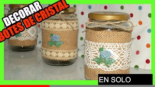 Cómo decorar botes de cristal para la cocina [upl. by Annohsak]