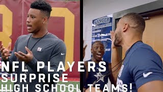 NFL Players Surprise High School Football Teams [upl. by Otirecul985]