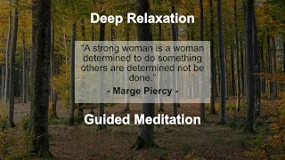 Guided Meditation for Deep Relaxation  Stress Relief amp Empowerment for Women [upl. by Ahsiemal]