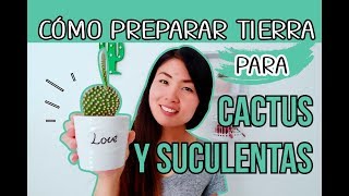 COMO PREPARAR TIERRA PARA CACTUS Y SUCULENTAS  FÁCIL Y RÁPIDO [upl. by Towers]