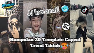 Kumpulan 20 Template JJ Viral Terbaru🎟  Trend TikTok🤩  JJ kece amat  Sound Fyp tiktok [upl. by Elyrehc]