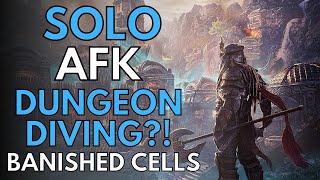 ESO  SOLO AFK Dungeon Run Banished Cells  Thorn Build [upl. by Ardnuat628]