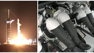 Samantha Cristoforetti è nello Spazio il lancio della navicella SpaceX [upl. by Meekar611]