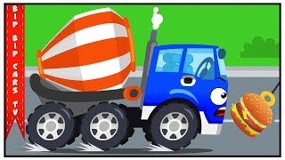 Cement Mixer Truck and Construction Dump Truck  Bip Bip Cars New Cartoon for Kids [upl. by August]