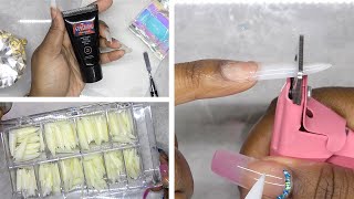 DIY Testing a Polygel Nail Kit from Amazon Prime  Gershion Polygel Kit [upl. by Norrabal597]