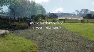 Motorhome Park at Town Foot Farm Alnwick Northumberland [upl. by Drofnelg]